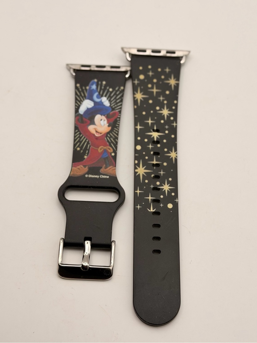 Disney Mickey Mouse Apple Watch Band, Black, 42/44/45/46/49mm, Very Good